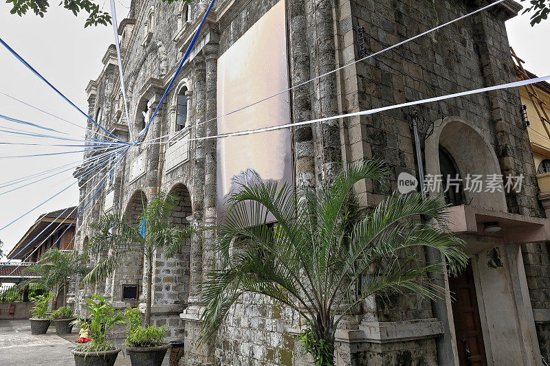 圣塞巴斯蒂安-圣塞巴斯蒂安大教堂正面。Bacolod-Negros Occidental-Philippines。0284